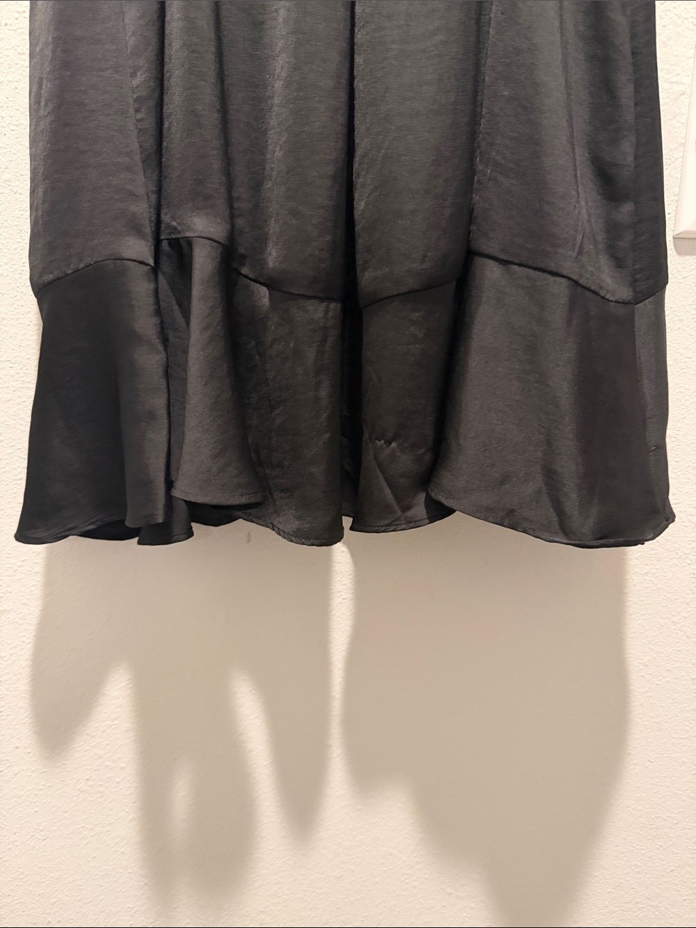 Express Black Ruffle-Trim Spaghetti Strap Dress - Picture 5 of 5